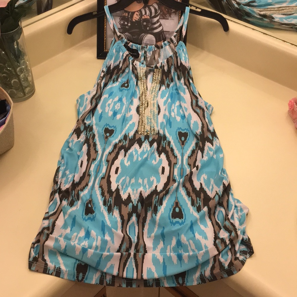 Aqua blue tunic